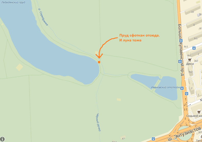 Карта Измайловского парка